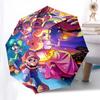 1pc Outdoor Umbrella with Super Mario Bros. Characters - Automatic Opening/Closing, Portable 3-Fold Design, 8-Bone Iron Frame - Perfect Gift for