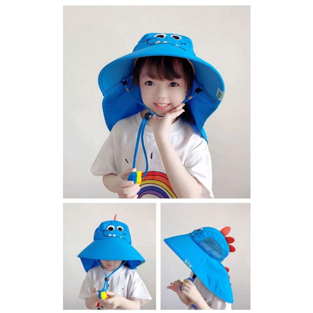 Neck Ear Cover Kids Beach Cap Breathable Children Bucket Hat Children Sun Hat Travel Flap Cap