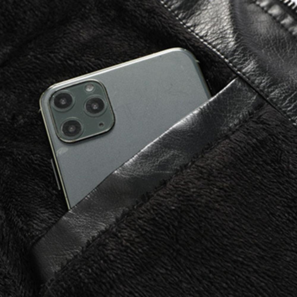 Осенне-зимняя флисовая мужская мотоциклетная кожаная куртка с вышивкой, гоночное пальто, ветровка, верхняя одежда, байкерская куртка из искусственной кожи