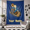 Custom Tapestry Wall Hanging, Fallout Vault Boy Personalized Name Text Home Wall Decor