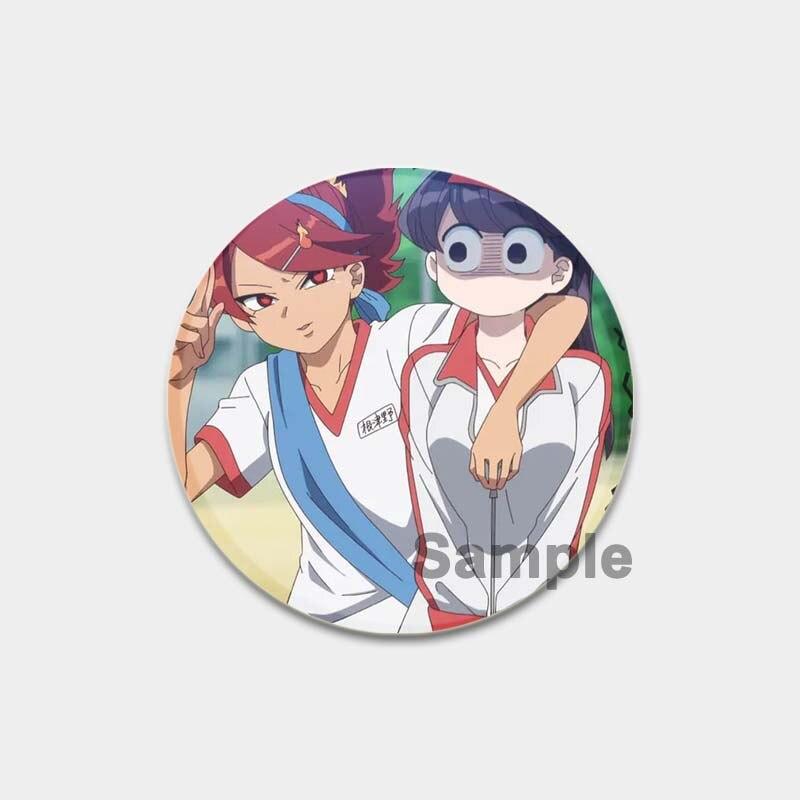 58 мм аниме «Коми может T общаться», булавка с отворотом, значок для косплея с героями мультфильмов, креативные подарки, броши Gujian Одноклассники, милые булавки для рюкзаков