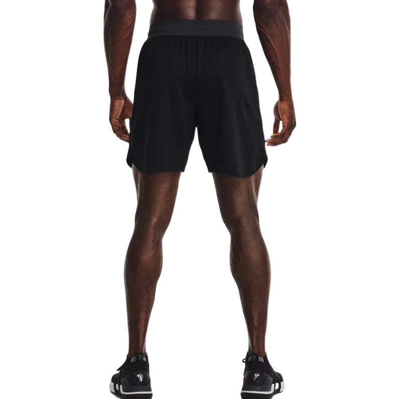 Under Armour Solid Color Lace-Up Straight Leg Sports Shorts Men Shorts Black 1370464-001