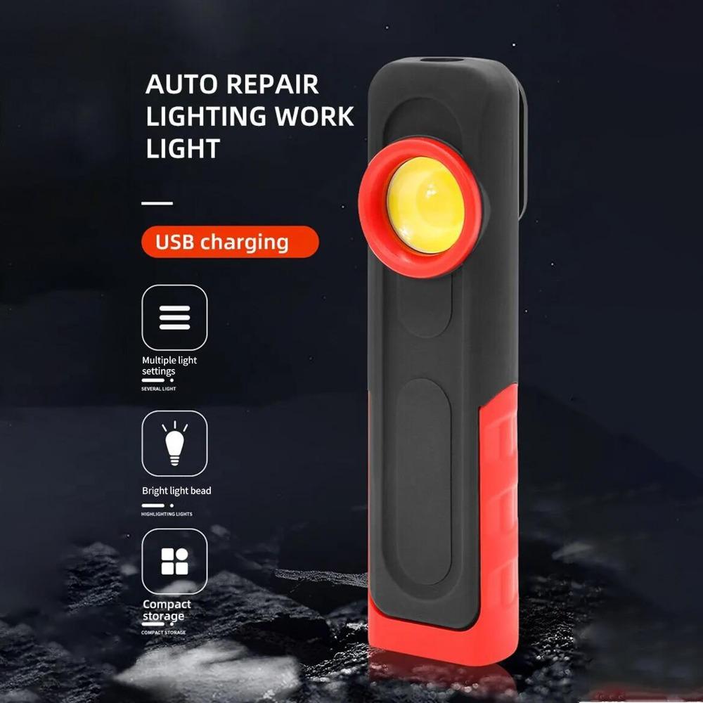 Rechargeable LED Work Light 360° Rotation Hook Magnetic Work Light Car Repairing