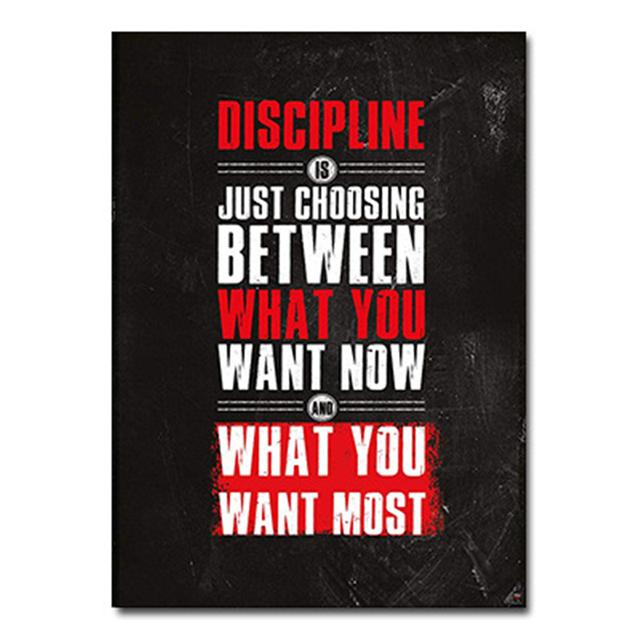 Мотивационная цитата о бодибилдинге Шелковый холст Картины для спортзала Фитнес Спорт Постер и печать Настенная картина для домашнего декора Без рамки