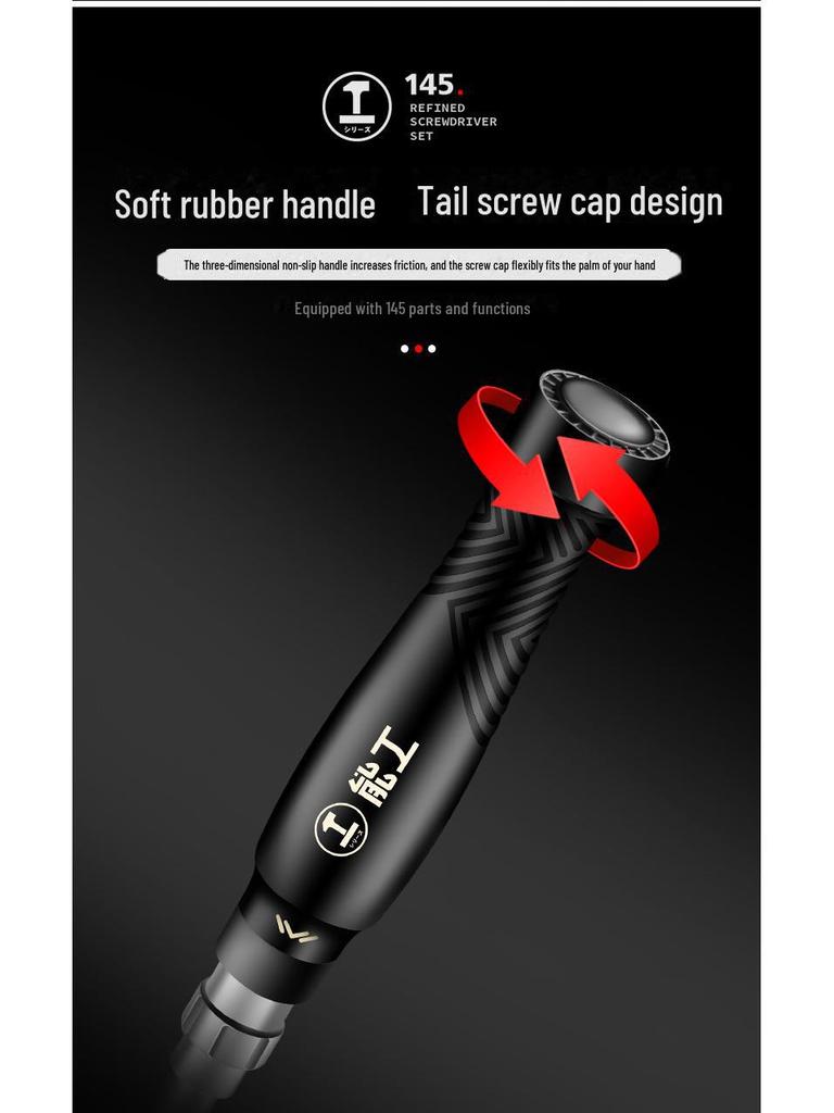 Green Forest Precision Screwdriver Set - Cross, Slotted, Small Plum, Multi-Function Household Tool