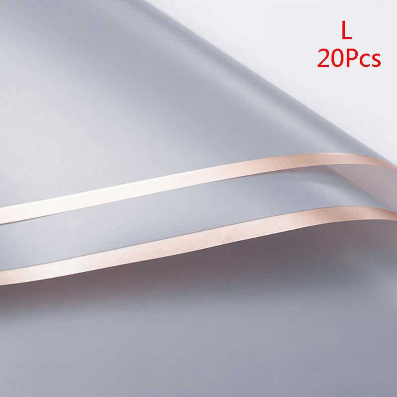 Водонепроницаемая крафт-бумага с золотым краем, оберточная бумага для букета цветов, упаковка флориста