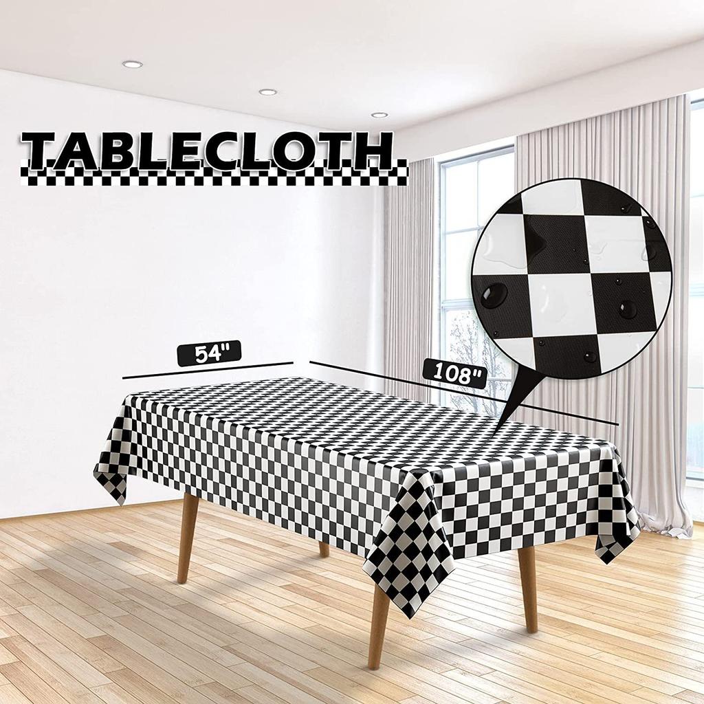 Racing Theme Children'S Birthday Party Decoration Set Birthday Flag Tablecloth Sticker Latex Balloon Spiral Pendant