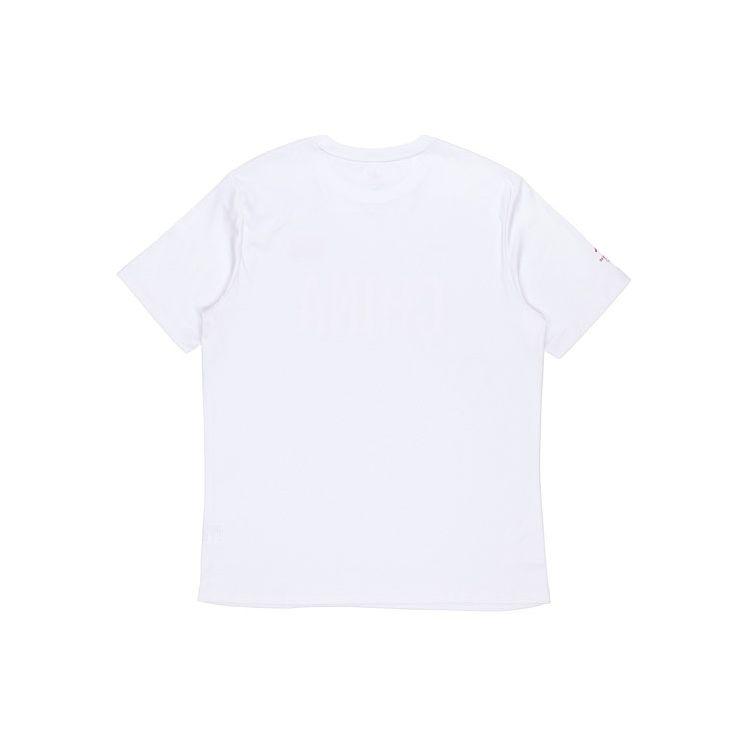 Anta Серия национального флага Спортивный пуловер с круглым вырезом Slim Fit с буквенным принтом Прямая футболка с короткими рукавами Топы унисекс Белый 172030109-1