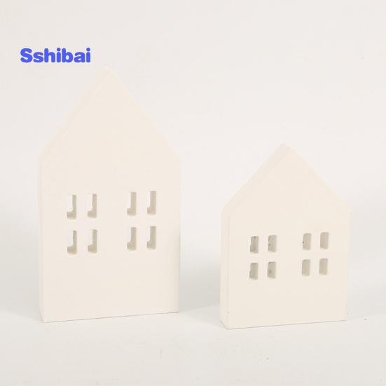 Ремесло из дерева Экологически чистый уникальный дизайн Без сбоев в скандинавском стиле Миниатюрный рождественский декор Хорошая текстура Маленький дом Деревянное ремесло Хозяйственные товары