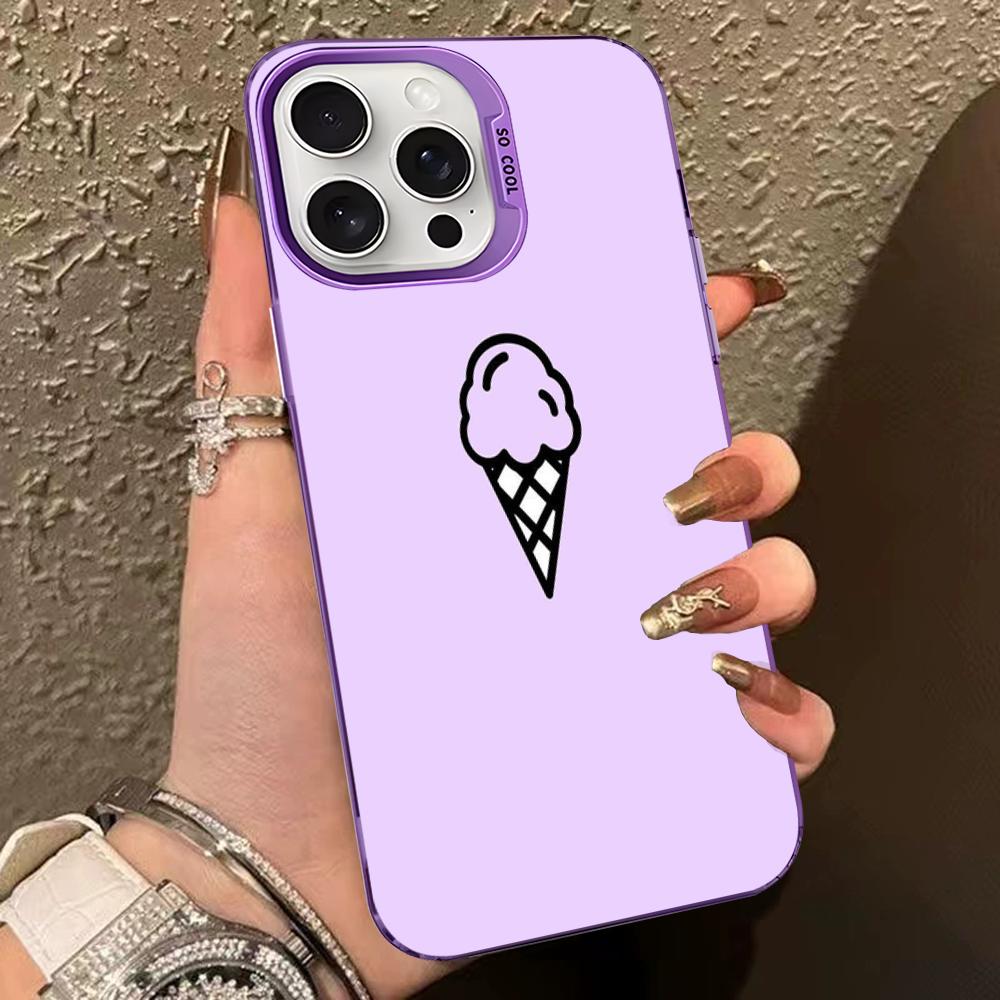 Чехол для телефона с фиолетовым фоновым рисунком для iPhone 16 15 14 13 12 11 Pro Max X XR XSMAX 8 7 Plus, матовая противоударная задняя крышка