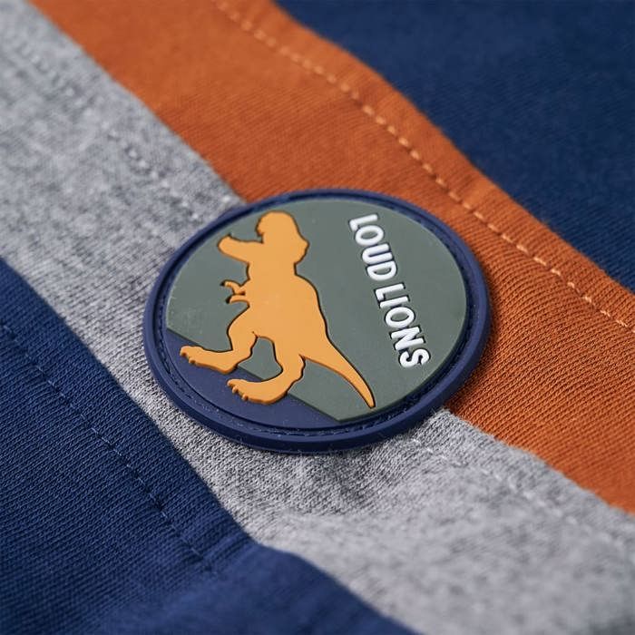 Детская футболка с длинным рукавом, темно-синяя, 92/104/116/128/140