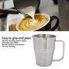 Silver Milk Frother Pitcher Stainless Steel Milk Steaming Pitcher Milk Frothing Cup  Latte Art