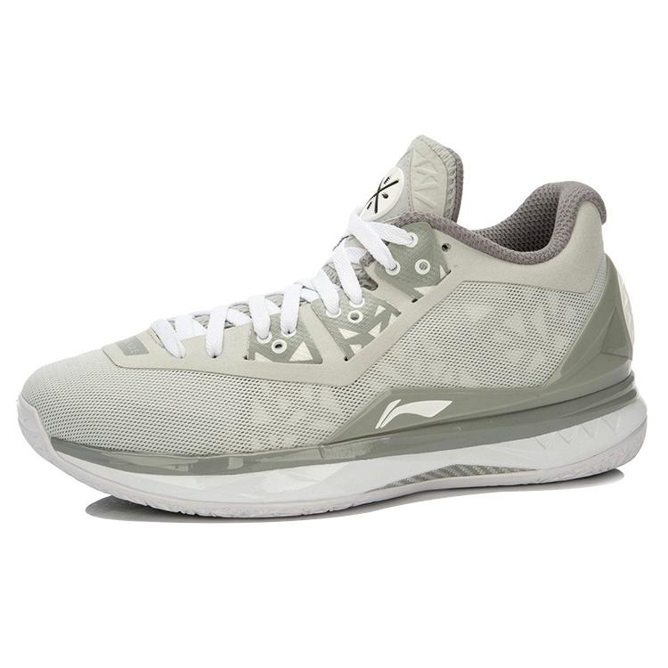 Li Ning WOW 4 Way Of Wade 4 Средние Баскетбольные Кроссовки Унисекс Серый Белый ABAL037-19
