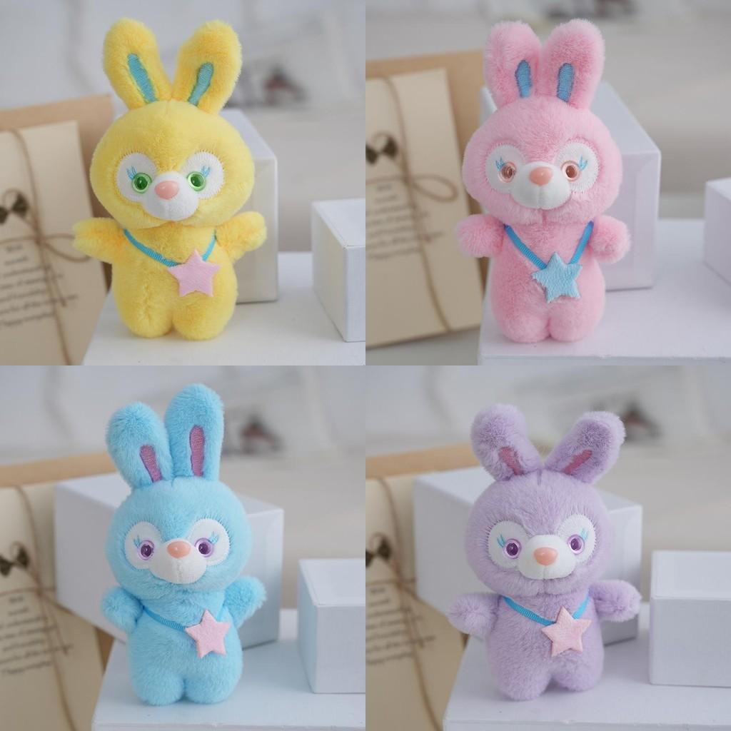 Очаровательный брелок-заяц из плюша с мягким мехом и наполнителем из полипропиленового хлопка для украшения сумки