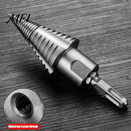 Wood Splitting Tool Splitter Drill Bit, 110mm Heavy Duty Log with U-Shaped Bit Anti-Slip Thread, Compatible Hand/Electric for Firewood Chopping