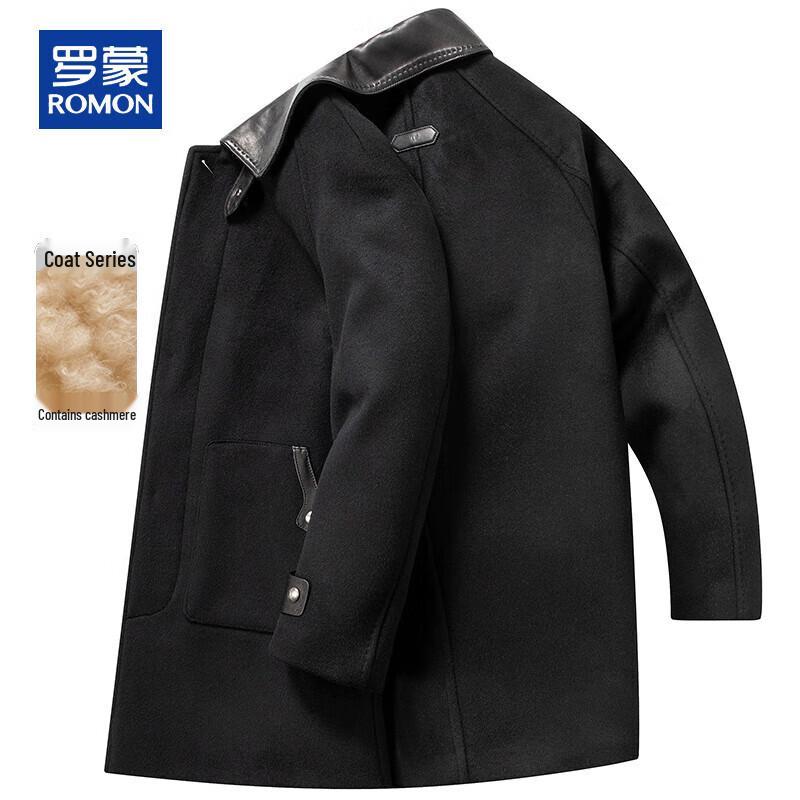 ROMON Мужское полупальто средней длины из смесовой кашемировой шерсти