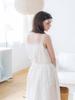 Sordi Flower Jacquard Dress_White