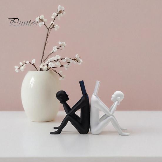 Устойчивая подставка для телефона, 3D-печатная статуэтка читающего человека, Абстрактная скульптура головы-книги, Цельнопечатное креативное украшение для стола, Держатель для дома и офиса