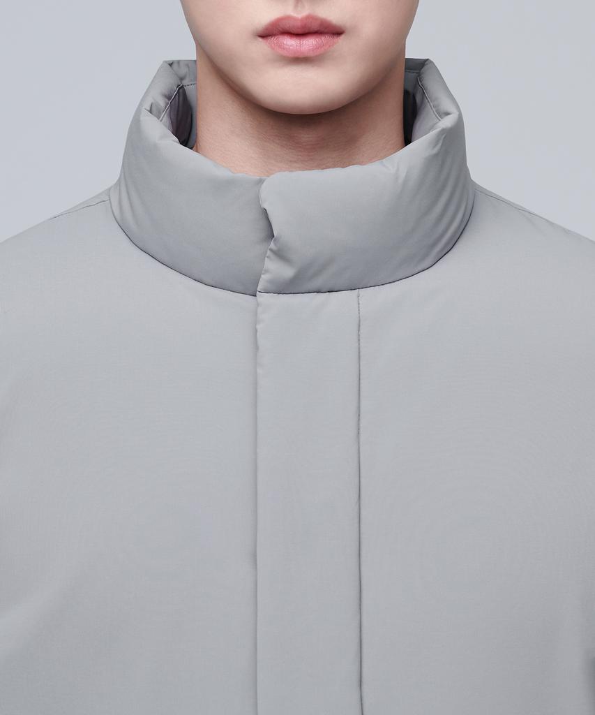 Musinsa Standard Out Pocket Down Short Padded Jacket [Light Gray]
