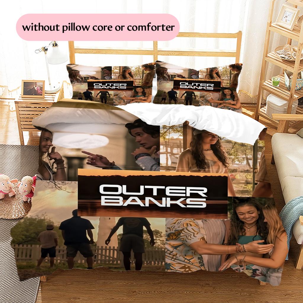 The Bund Mysteries Pattern Bedding Home Decoration Birthday Gift (1 * duvet cover + 2 * pillowcase, without core)