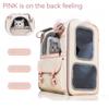 Pet Cat Backpack Breathable Portable Pet Backpack Outdoor Multi-mesh Window Canvas Cat Shoulder Bag Pet Transport Bag