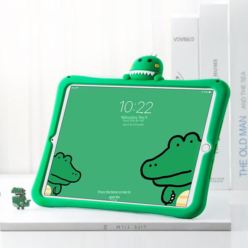 Силиконовый защитный чехол для iPad 9/Air 4 со слотом для стилуса - Мультяшный дизайн для планшетов 10,9 дюйма, 10-го поколения, а также Mini 5/6