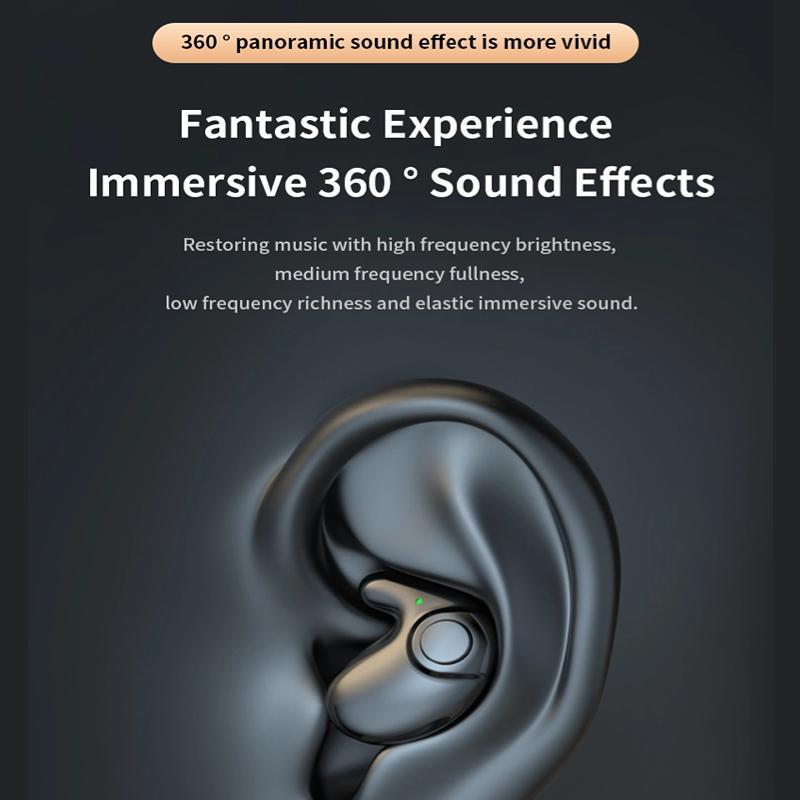 Невидимые наушники для сна с шумоподавлением и чехлом для зарядки Мини-наушники TWS Беспроводные Bluetooth-гарнитуры с сенсорным управлением Сверхлегкие скрытые наушники