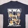 Винтажная футболка NWA для фанатов, тяжелый хлопок, черная, размеры S-5XL, UR750, унисекс