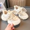 Classmate Girl 2025 New Spring and Autumn Children's Sports Shoes Dad Shoes Girl Little White Shoes Winter Velvet