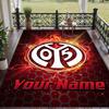 Custom Text Printed Rug Mainz 05 Non Slip Floor Carpet For Home Room Decor