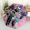 1pc My Hero Academia Characters Automatic Folding Umbrella, Portable 3-Fold Design with 8-Bone Iron Frame, Outdoor for Fans, Travelers, Everyday Use,