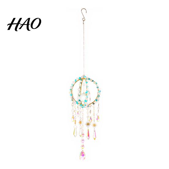 Stylish Home Accents Crystal Suncatcher Hanging, Ball Prism Rainbow Maker Pendant Elegant Indoor Wall Art for Garden Patio Backyard Car Outdoor Decor