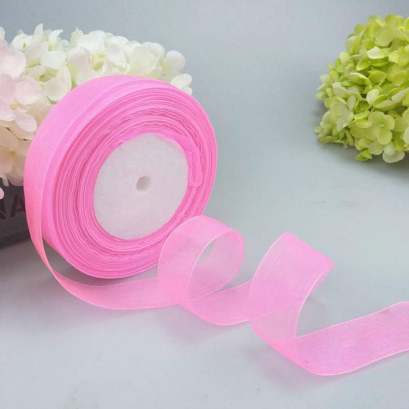 DIY 50 ярдов/рулон горячие новые оптовые партии свадебные рождественские ленты 2,5 см конфетного цвета подарочная упаковка праздничное украшение высококачественные ювелирные изделия аксессуар