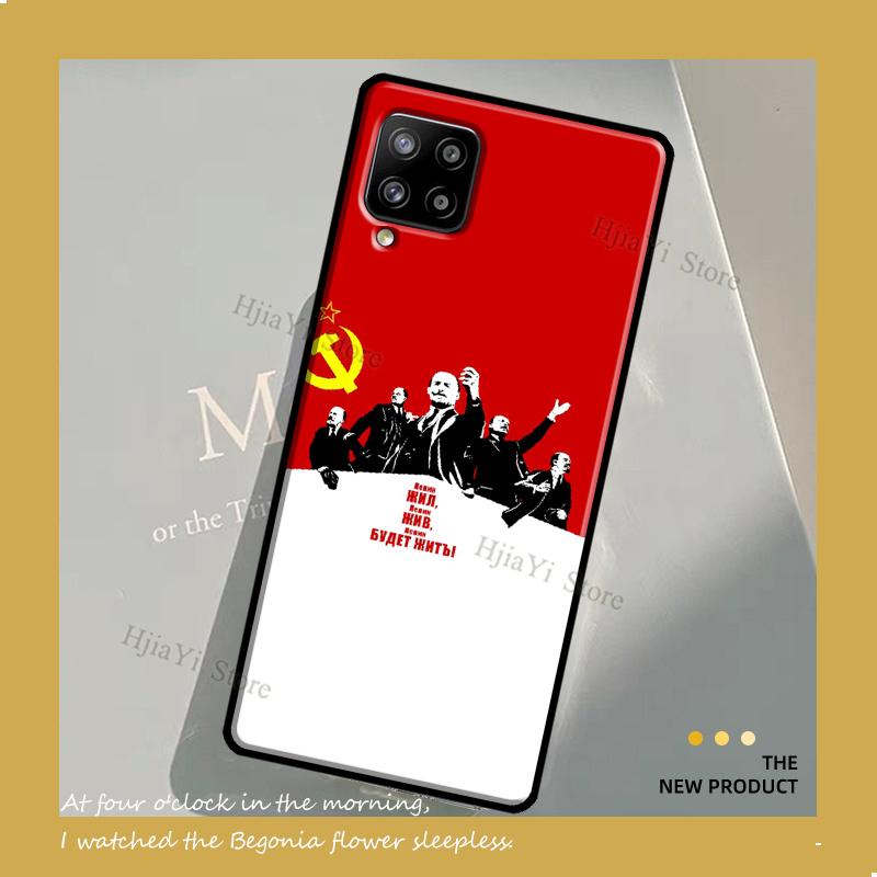 Чехол с изображением флага Советского Союза от lenin для Samsung Galaxy A12 A32 A42 A52 A72 A51 A71 A31 A41 A21S A50 A70 A20S A03S