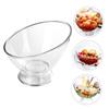 Пластиковая миска для десерта, наклонная миска для сервировки, прочная миска для салата, ресторан