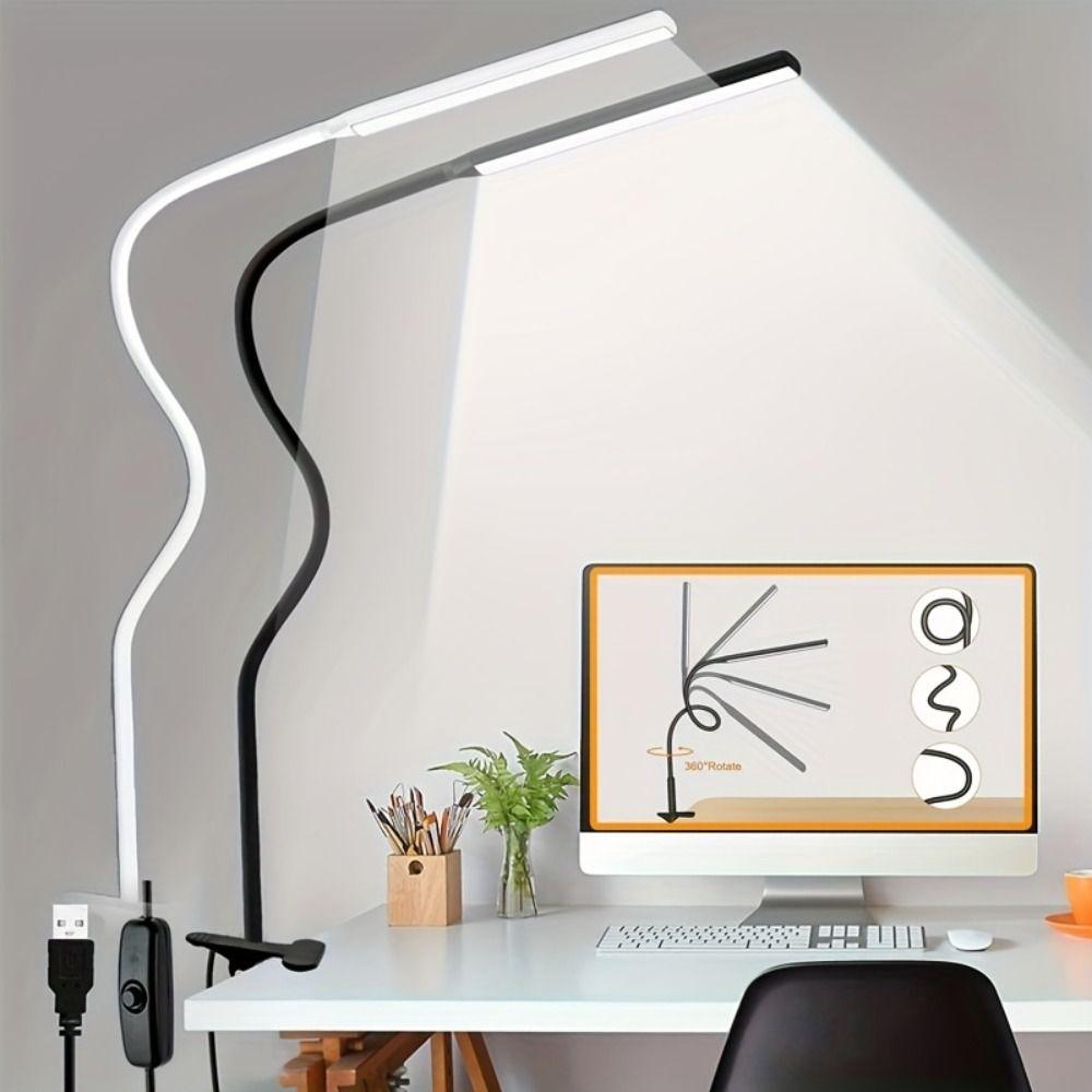 With Clamp LED Table Lamp Flexible Reading Light LED Clip-on Desk Lamp Home Office