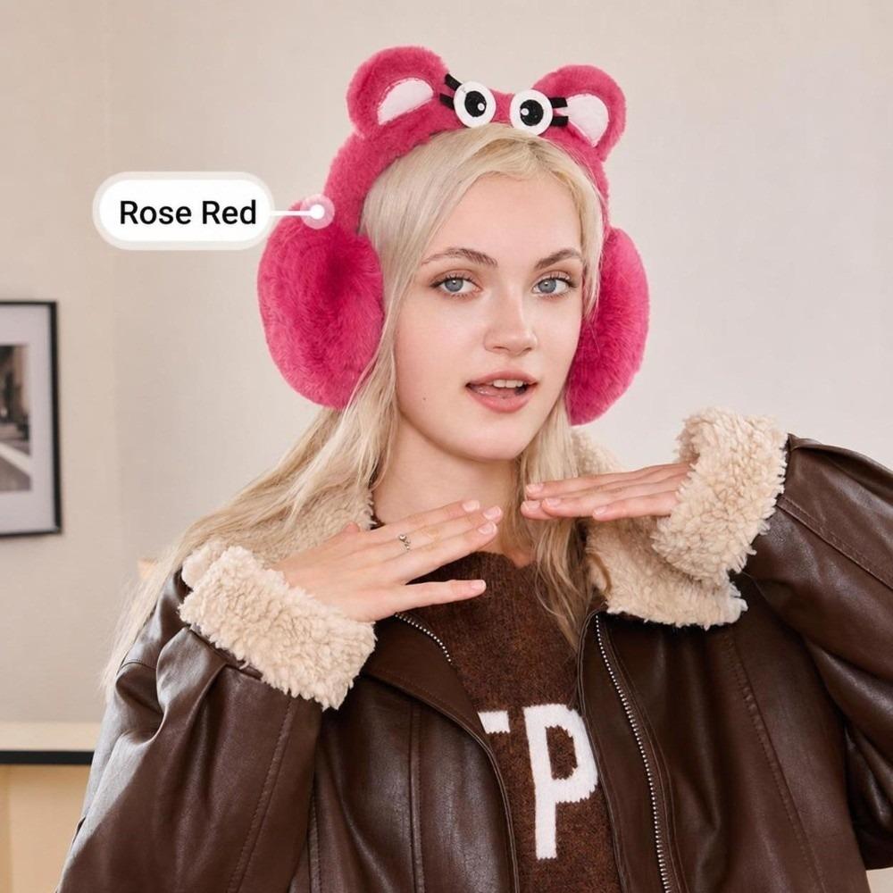 Мягкие Плюшевые Меховые Наушники Эластичная Повязка на Голову Мультяшные Накладки на Уши Пушистые Наушники Зимние Уличные