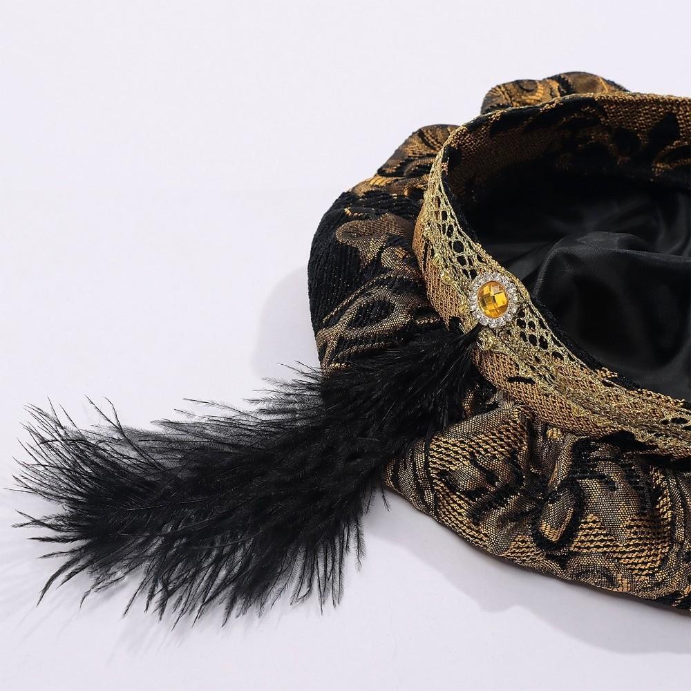 with Feather Medieval Hat Antiqued Renaissance Ceremony Dress Hat Themed Parties
