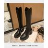 High Heeled Long Tube Boots for Women's Autumn and Winter New Style, Thick Soled and Thick Heeled Knight Boots