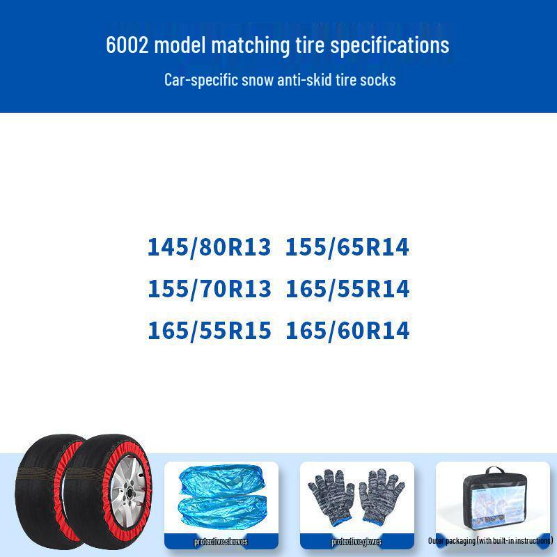 SUV & Sedan Anti-Skid Polyester Tire Chains: Wear-Resistant, Hub-Safe for Winter & Off-Road Use