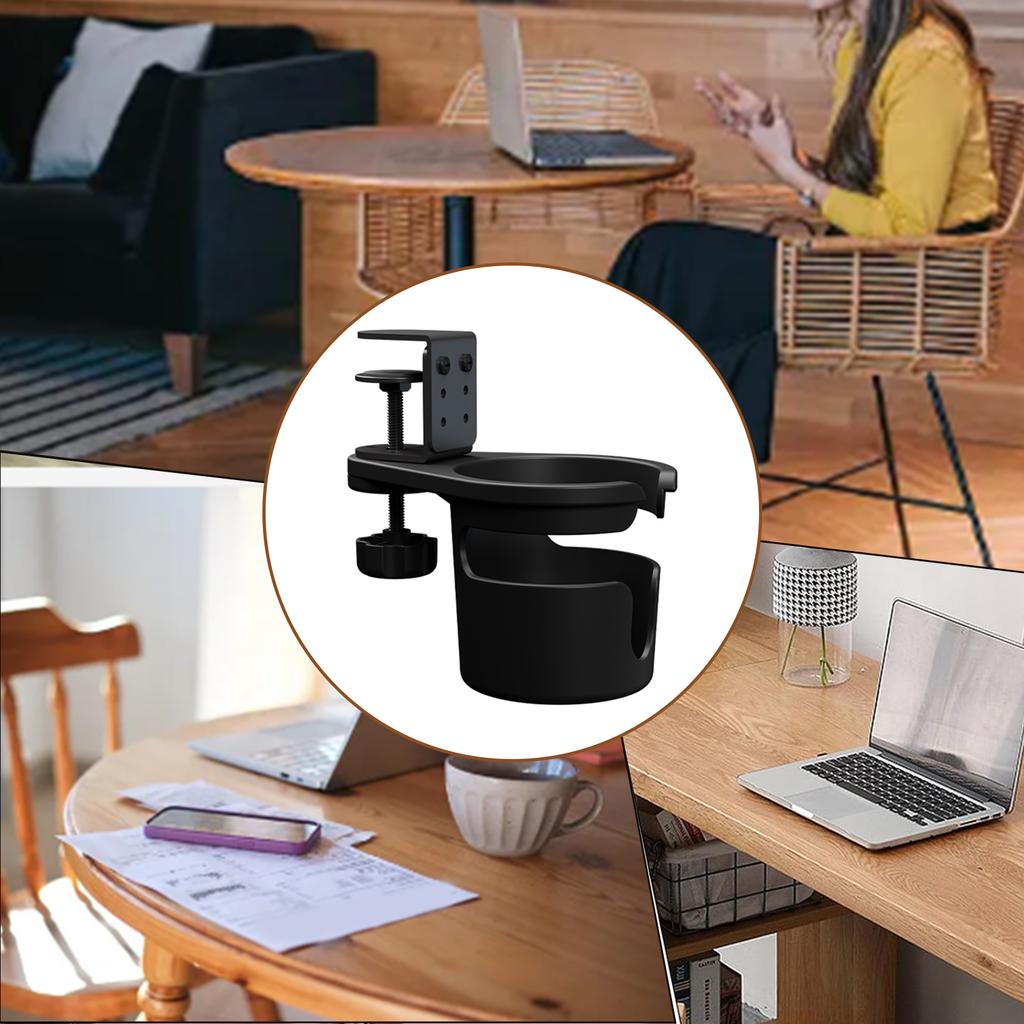 Регулируемые подстаканники для стола для кофе и воды, клипсы для стола, держатели для напитков с вращением на 360 градусов, для ежедневного использования