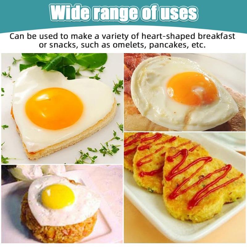 Сковороды для яиц в форме сердца, симпатичные, мини, антипригарные, из нержавеющей стали, креативные, для завтрака, для яиц, милые, для домашней кухни, инструменты для готовки