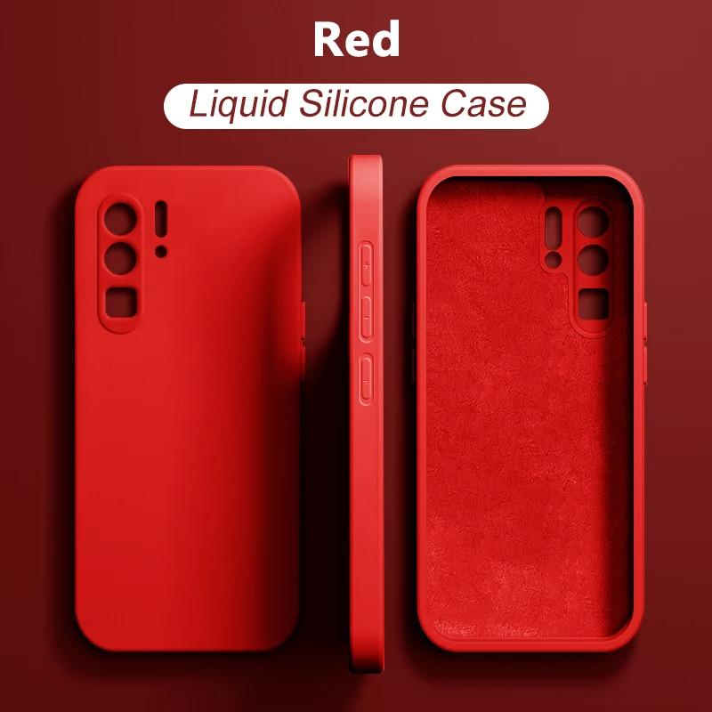 Для Huawei P30 P50 P40 P20 Pro Lite Чехол Квадратный жидкий силиконовый чехол для телефона Huawei Honor 50 60 Mate 30 20 Nova 9 Pro Чехол