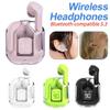 BT30 ENC Беспроводные наушники Bluetooth 5.3 с шумоподавлением Hi-Fi стереонаушники Цифровой дисплей Прозрачный зарядный чехол TWS Спортивные музыкальные наушники