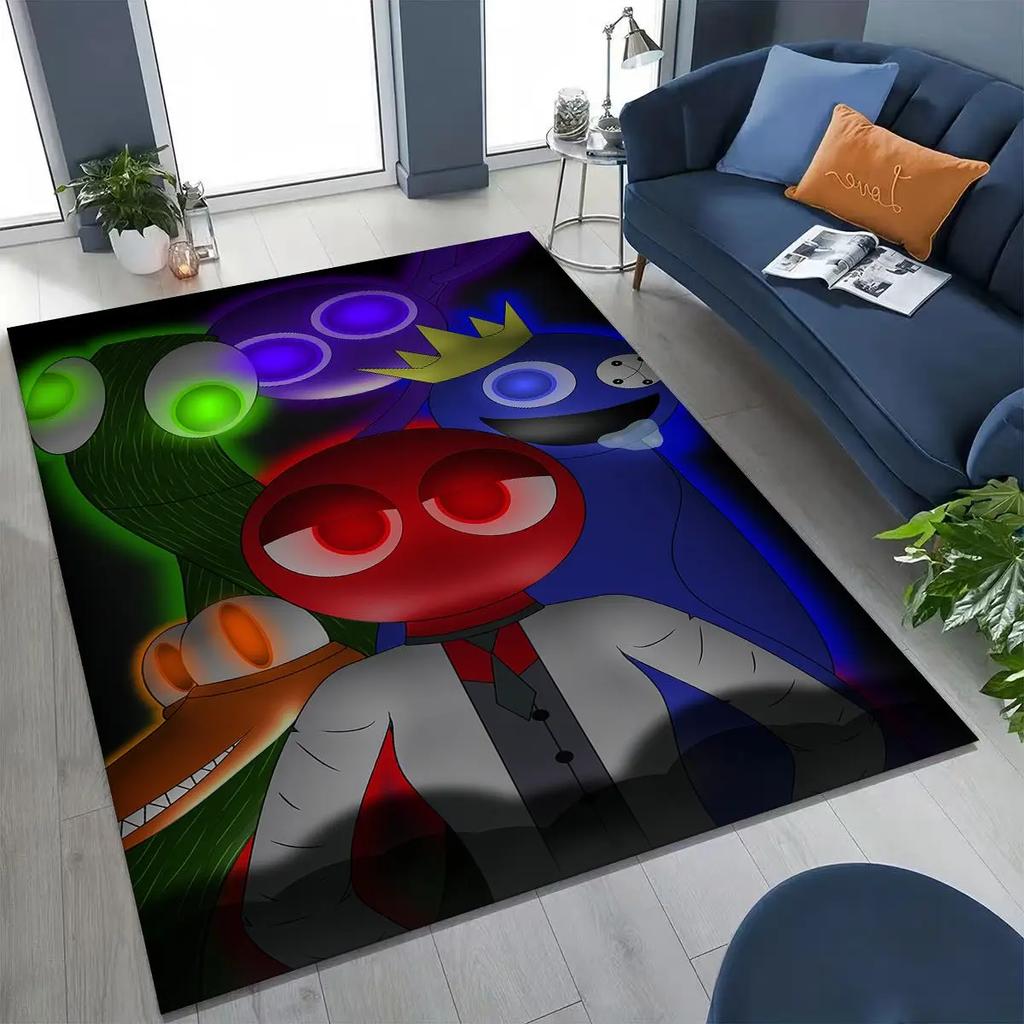 Игровой 3D ковер R-Rainbow F-Friends Мультяшный Арт для Спальни Гостиной Дивана Дома, Входной коврик, Большой Нескользящий коврик для детской игровой