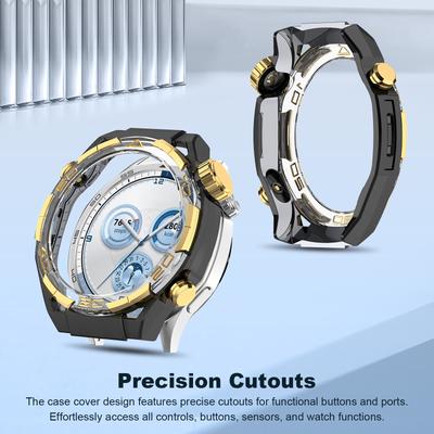 Жесткая защитная рамка-чехол, совместимая для Huawei Watch GT5 46 мм, аксессуары, противоударный полый бампер для корпуса часов