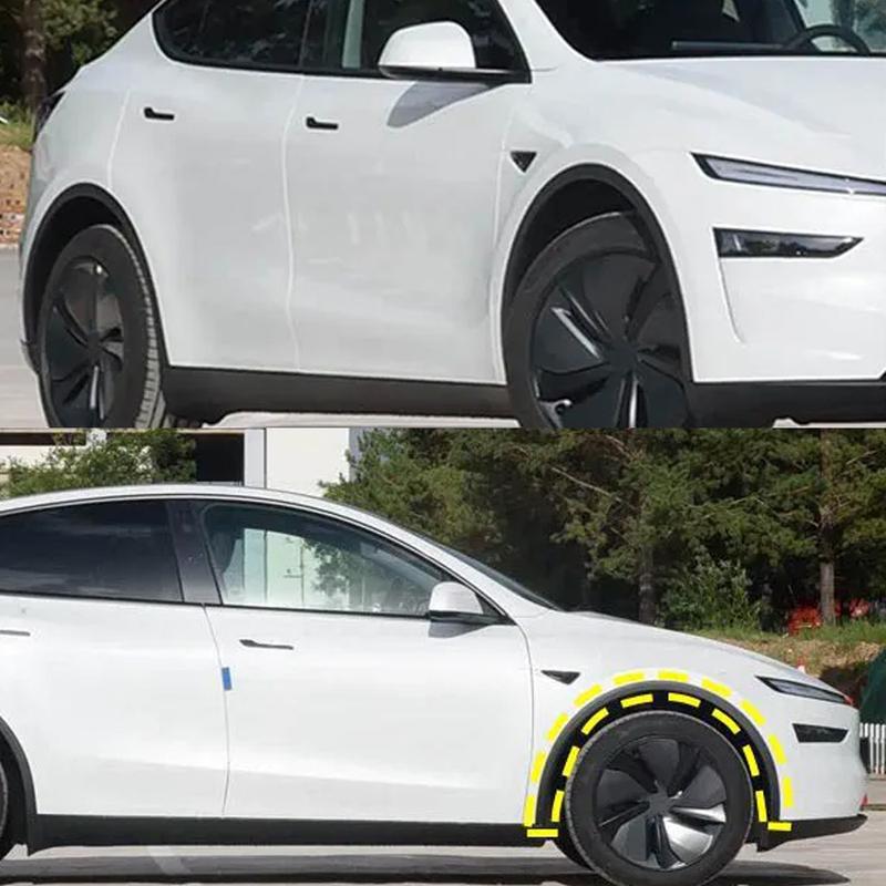 For Tesla Model Y Juniper 2024 2025 2026 Front Rear Wheel Eyebrow Fender Flare Mudguards Tuning