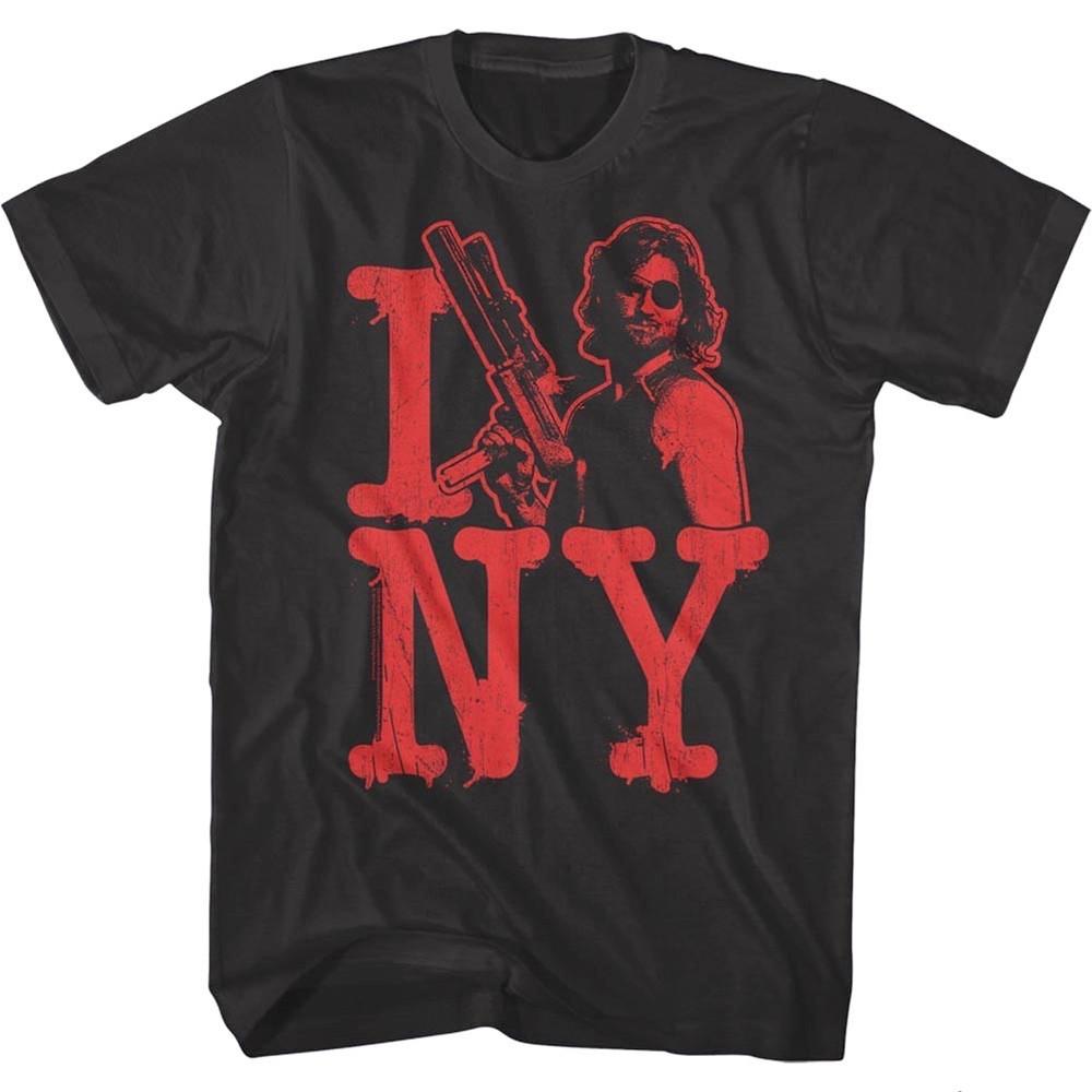 Escape From New York I Love NY Men039s T Shirt Snake Plissken Kurt Russell Action