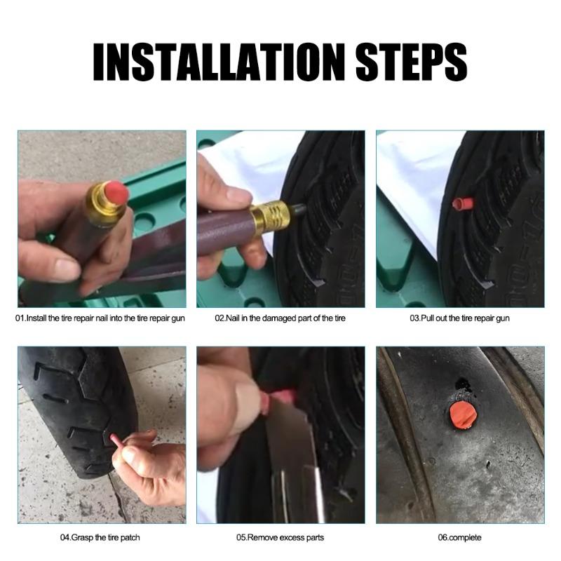 Автомобильные резиновые гвозди, грибовидные заглушки, наборы для ремонта проколов шин мотоциклов, резиновые пули, заглушки для ремонта бескамерных шин