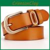 Women Genuine Leather Belt Metal Pin Buckle Jeans Waist Belt Fashion Decoration